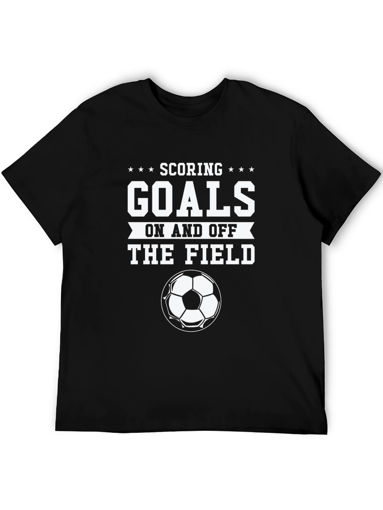 Scoring Goals Soccer T-Shirt - Black