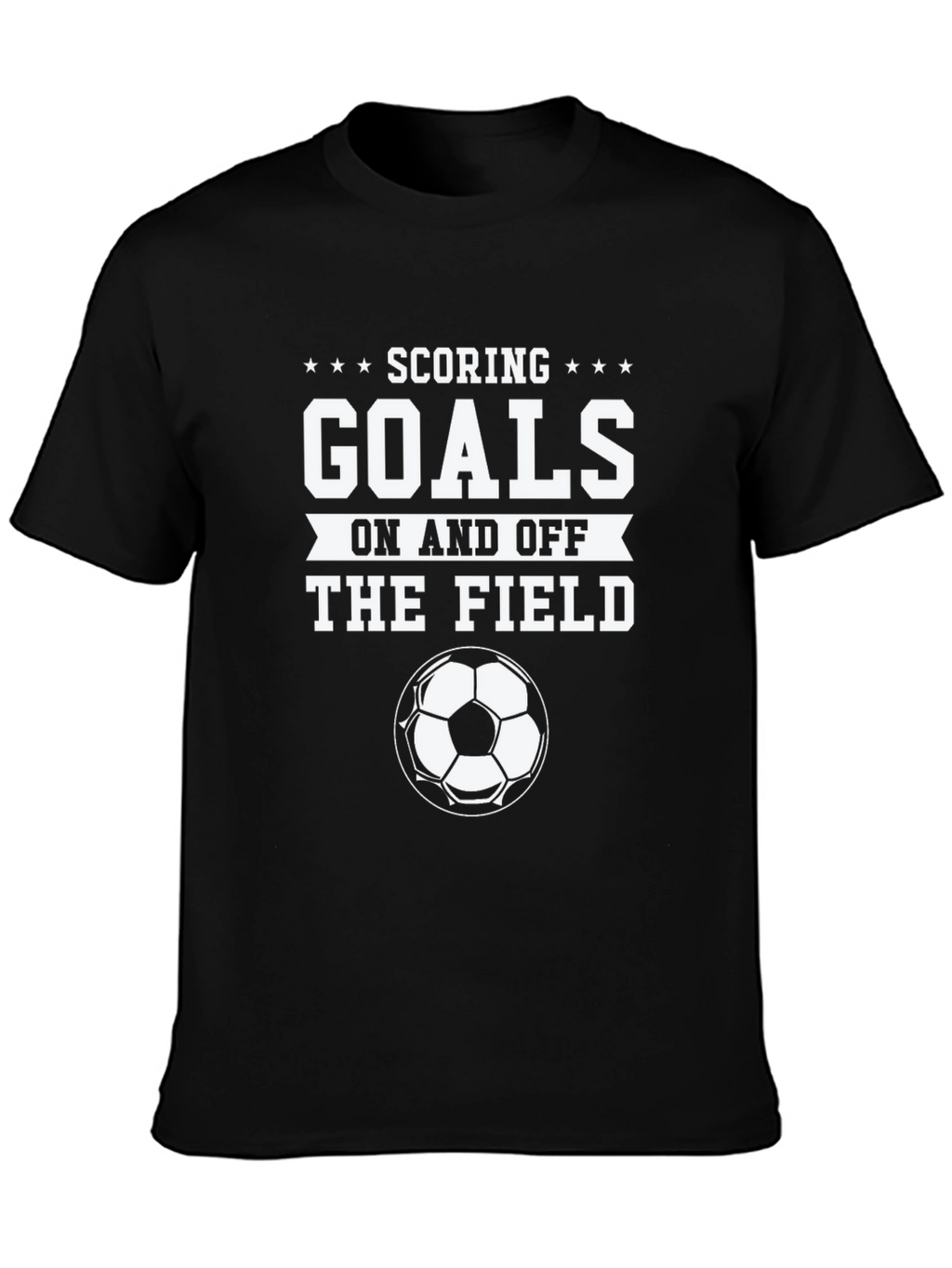 Scoring Goals Soccer T-Shirt - Black