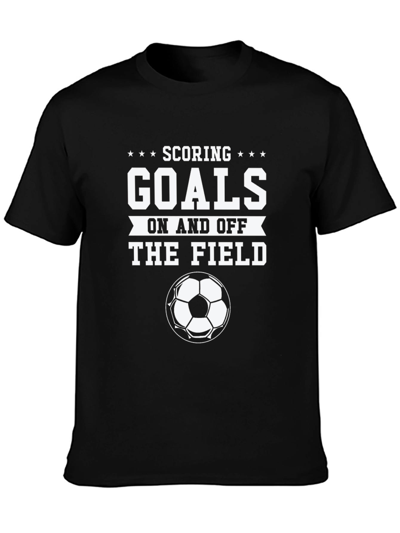 Scoring Goals Soccer T-Shirt - Black