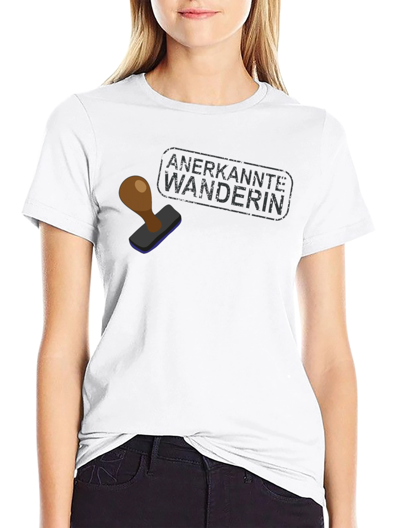 Anerkannte Wanderin Black Graphic Tee