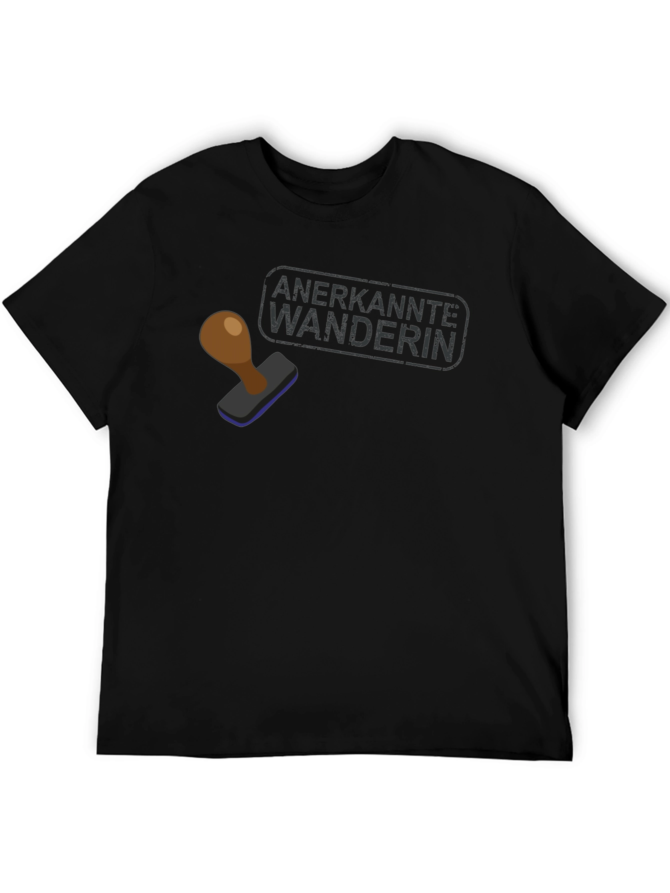 Anerkannte Wanderin Black Graphic Tee