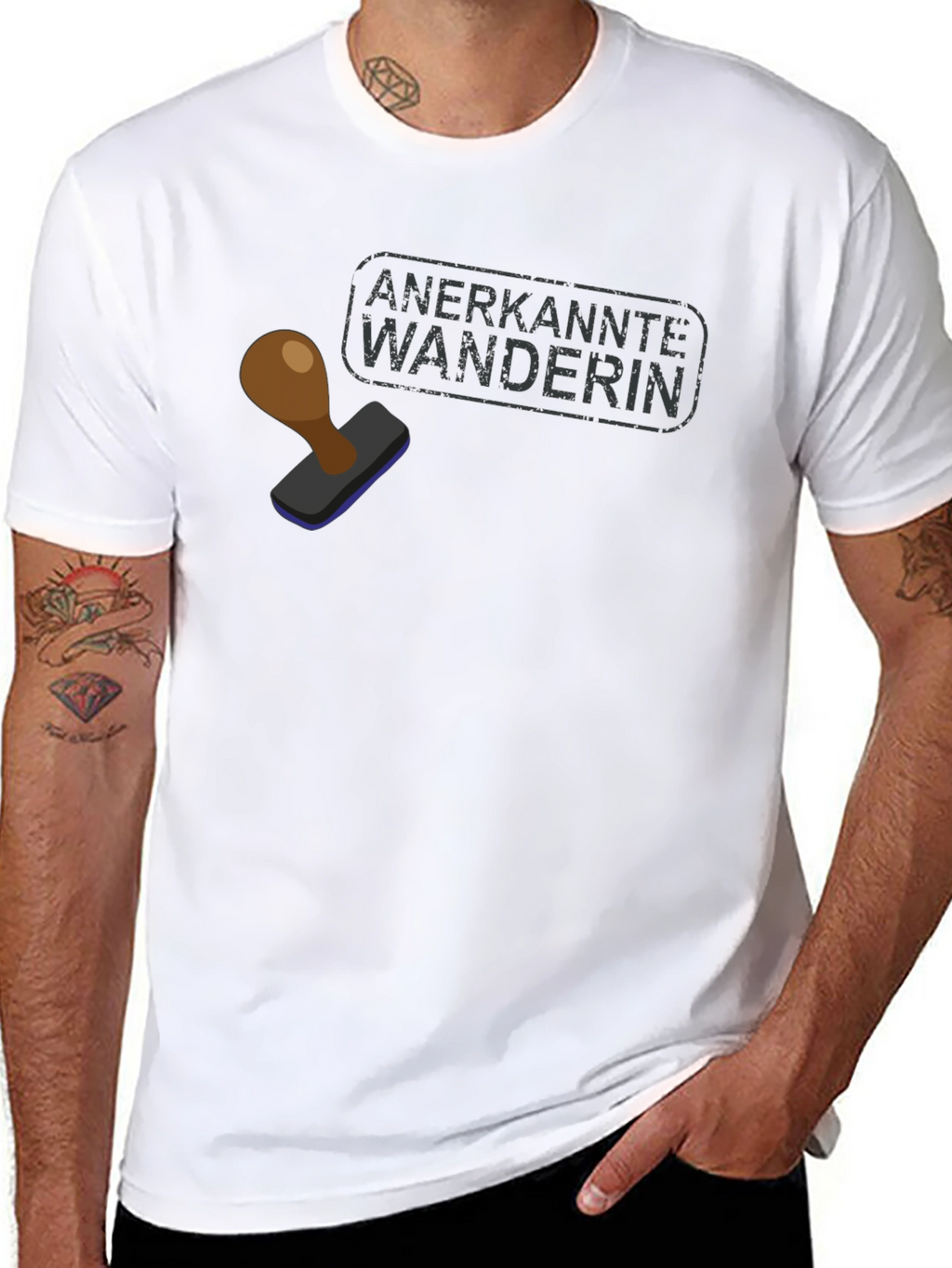 Anerkannte Wanderin Black Graphic Tee