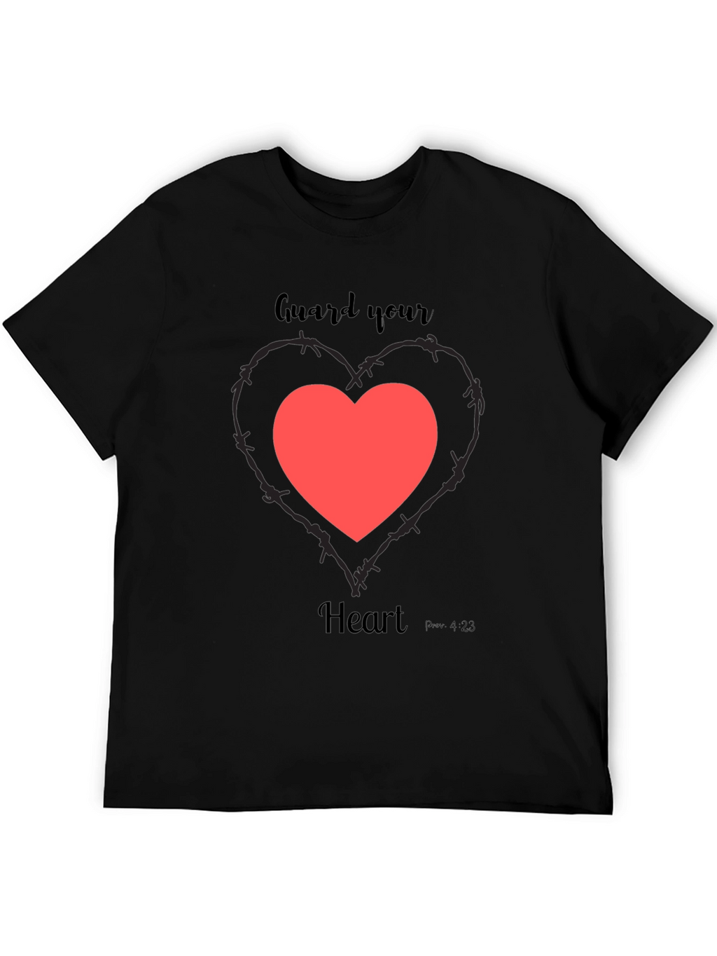 Guard Your Heart Graphic Tee - Black