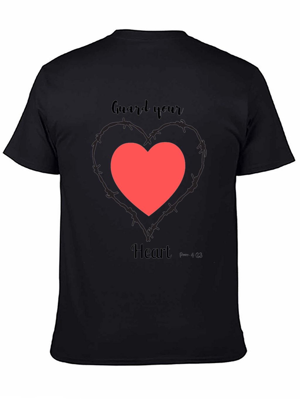 Guard Your Heart Graphic Tee - Black