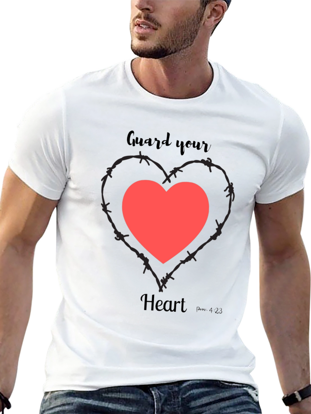 Guard Your Heart Graphic Tee - Black