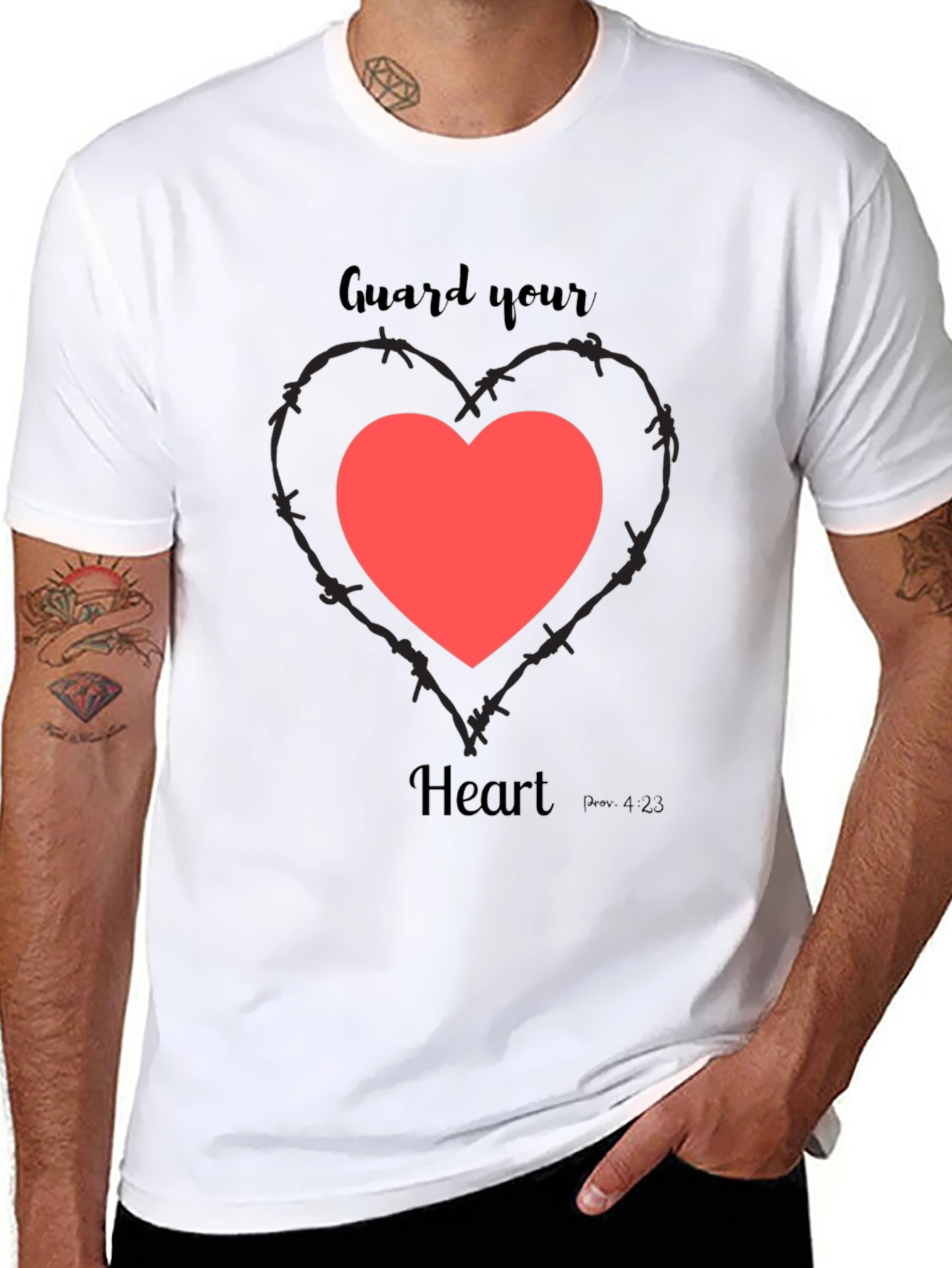 Guard Your Heart Graphic Tee - Black