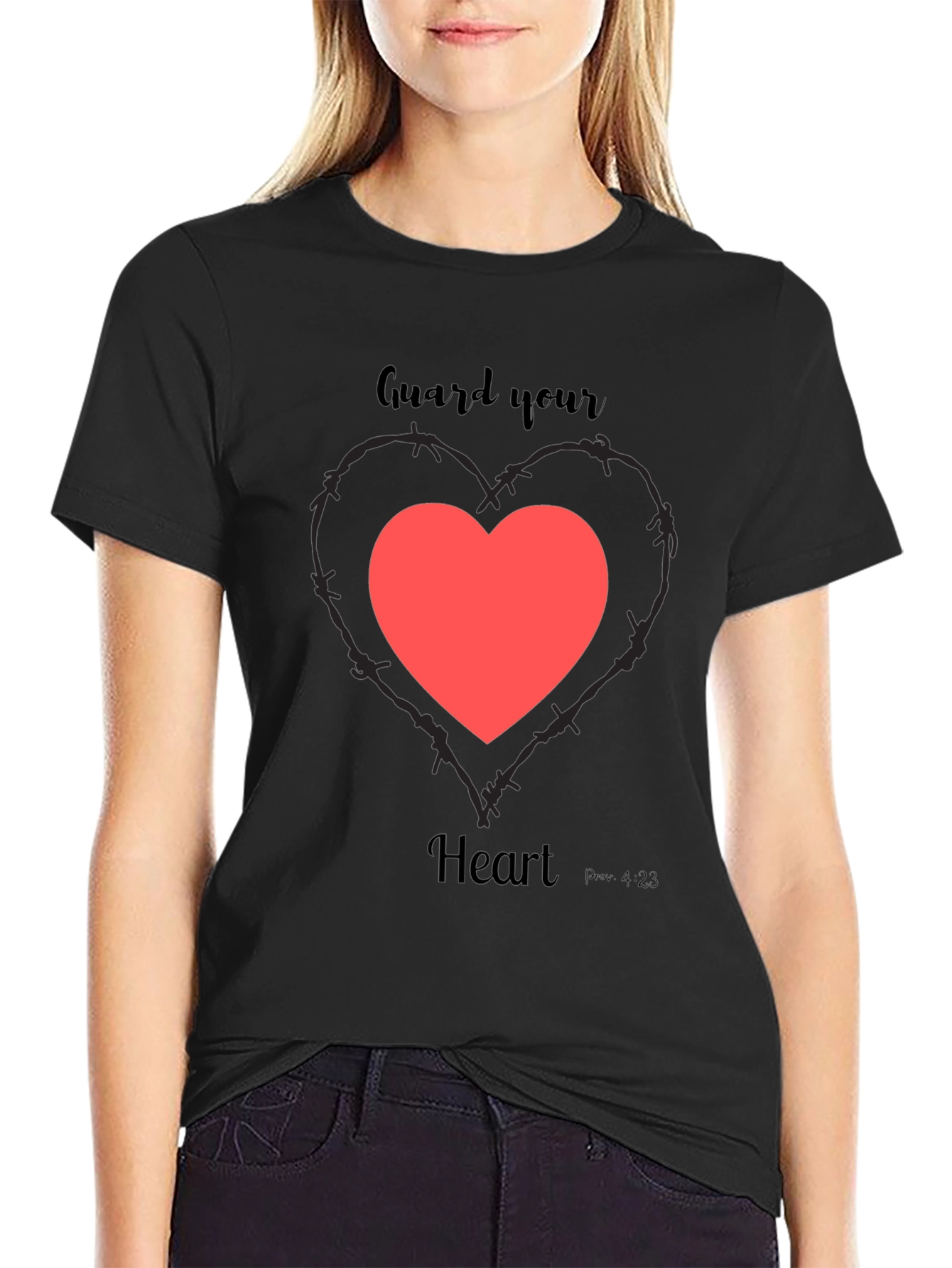 Guard Your Heart Graphic Tee - Black
