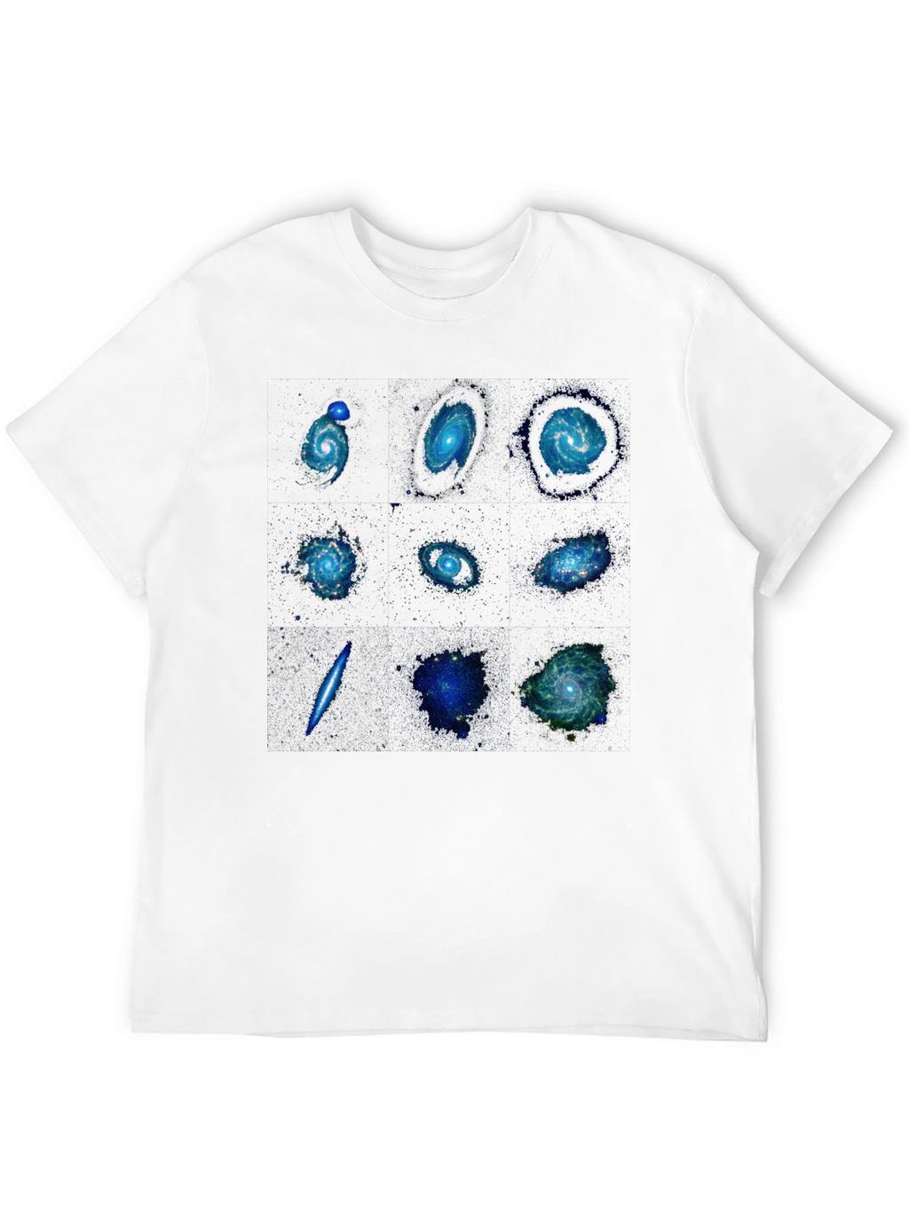 Galaxy Print Black T-Shirt - Space Design