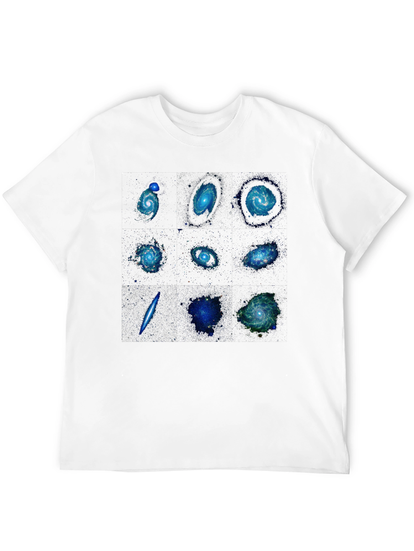 Galaxy Print Black T-Shirt - Space Design