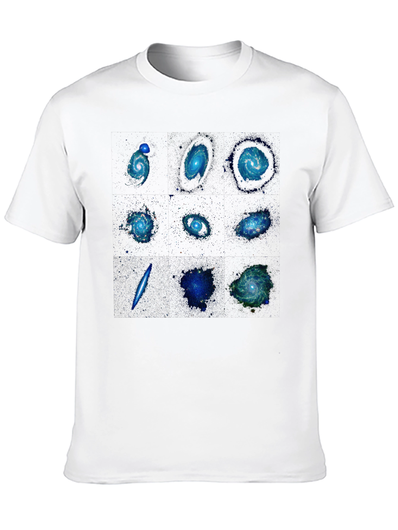 Galaxy Print Black T-Shirt - Space Design
