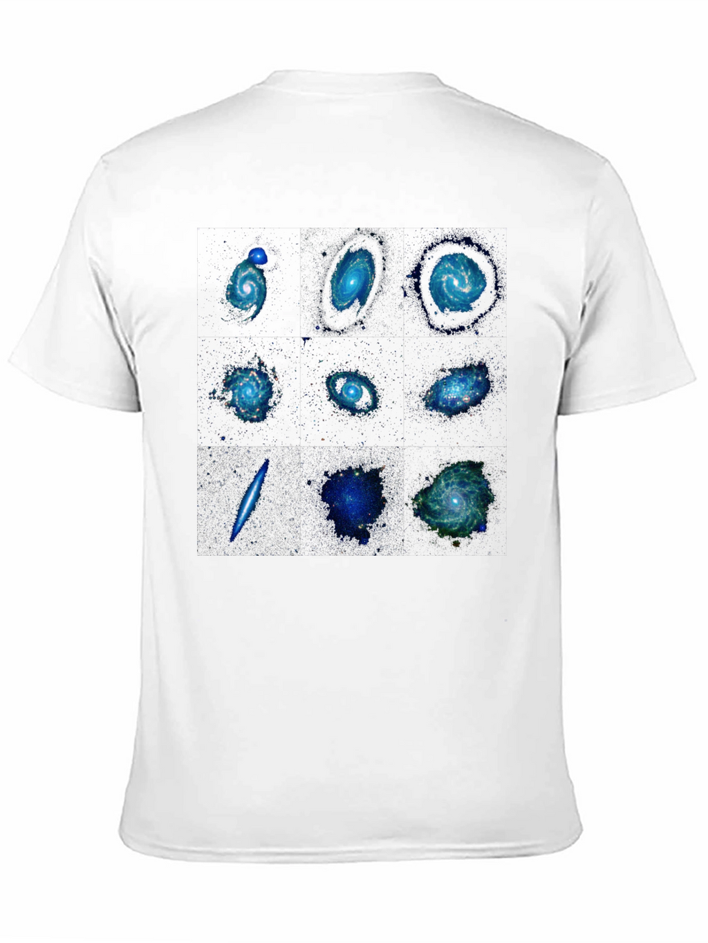 Galaxy Print Black T-Shirt - Space Design