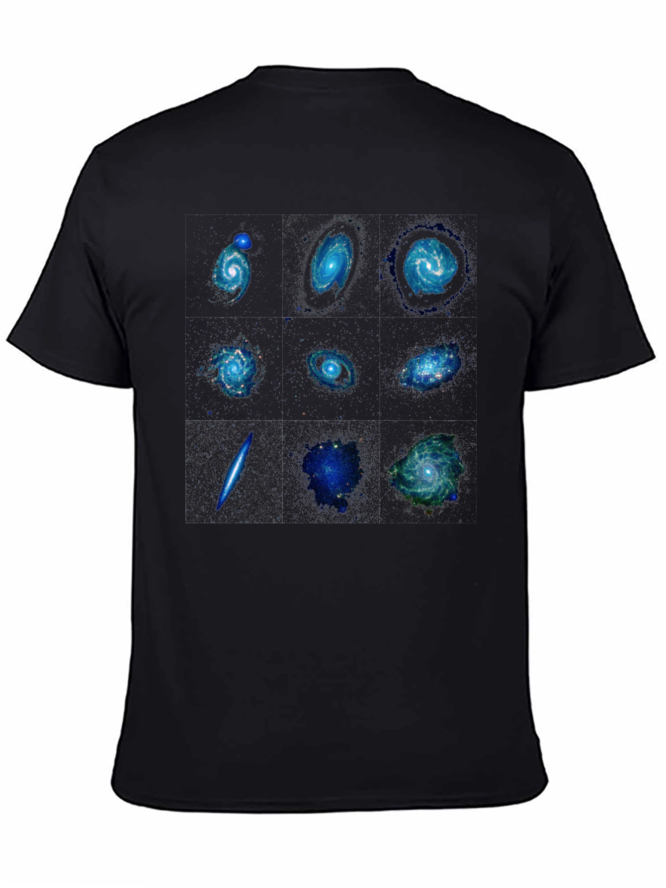 Galaxy Print Black T-Shirt - Space Design