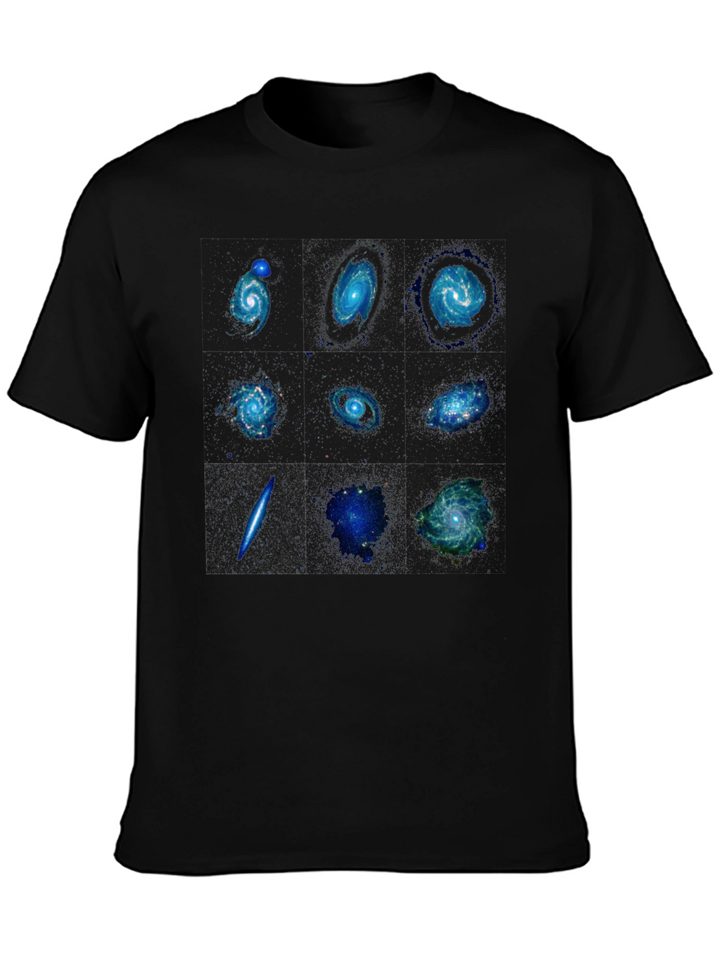 Galaxy Print Black T-Shirt - Space Design