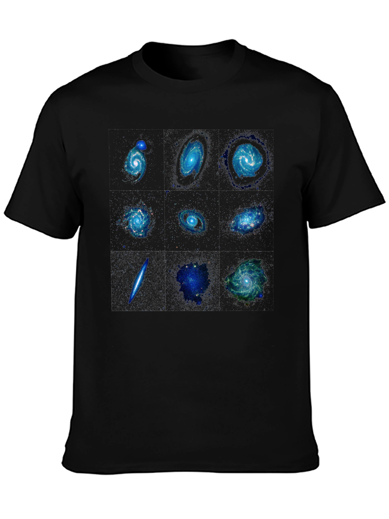 Galaxy Print Black T-Shirt - Space Design