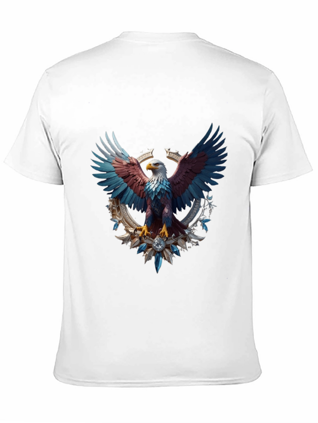 Patriotic Eagle Graphic Tee - Black