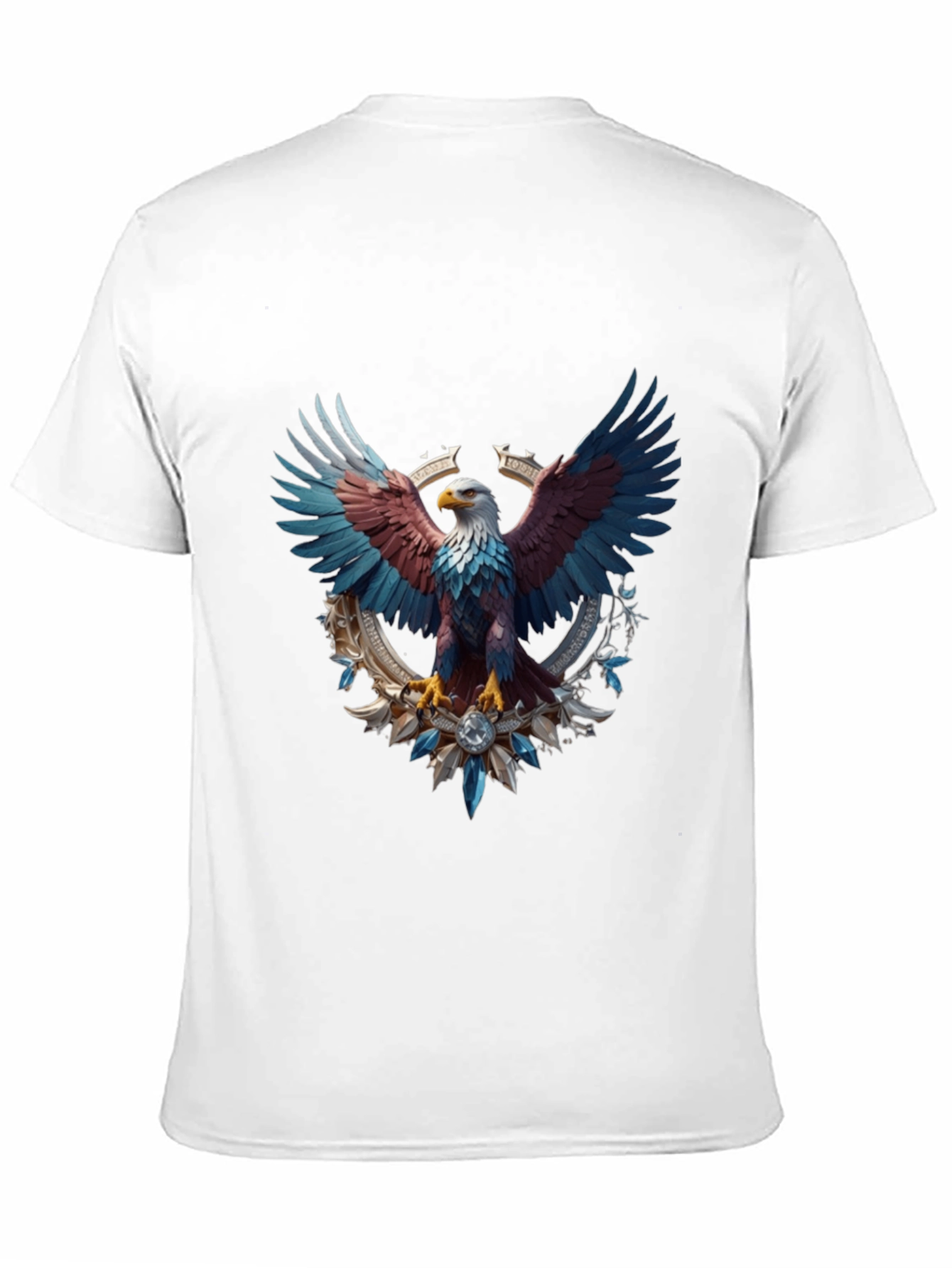 Patriotic Eagle Graphic Tee - Black