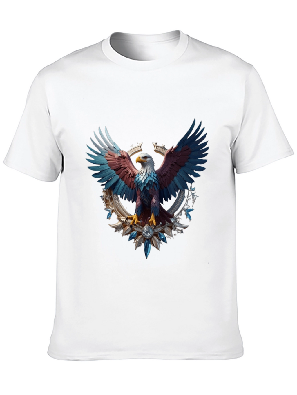 Patriotic Eagle Graphic Tee - Black