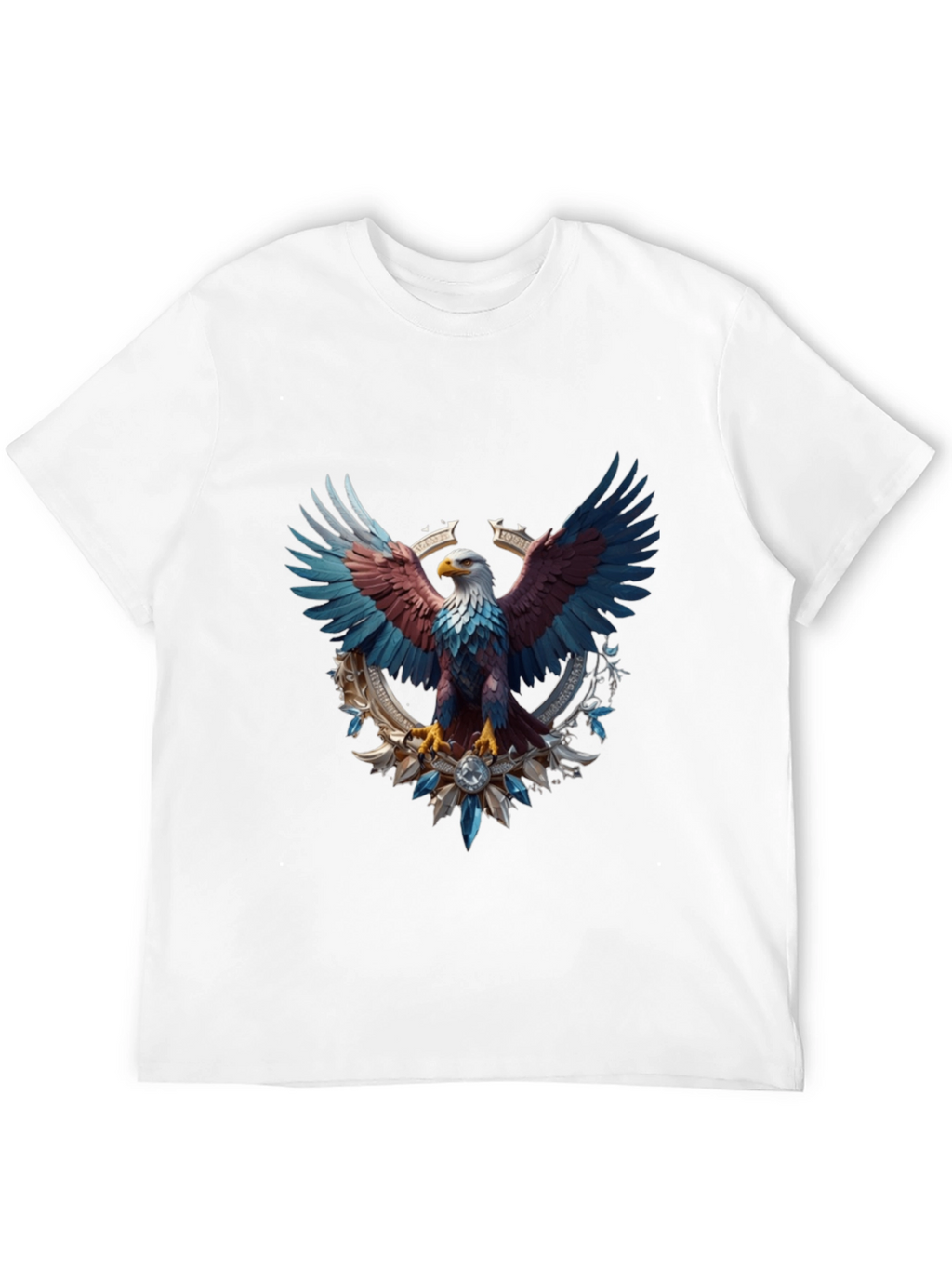 Patriotic Eagle Graphic Tee - Black