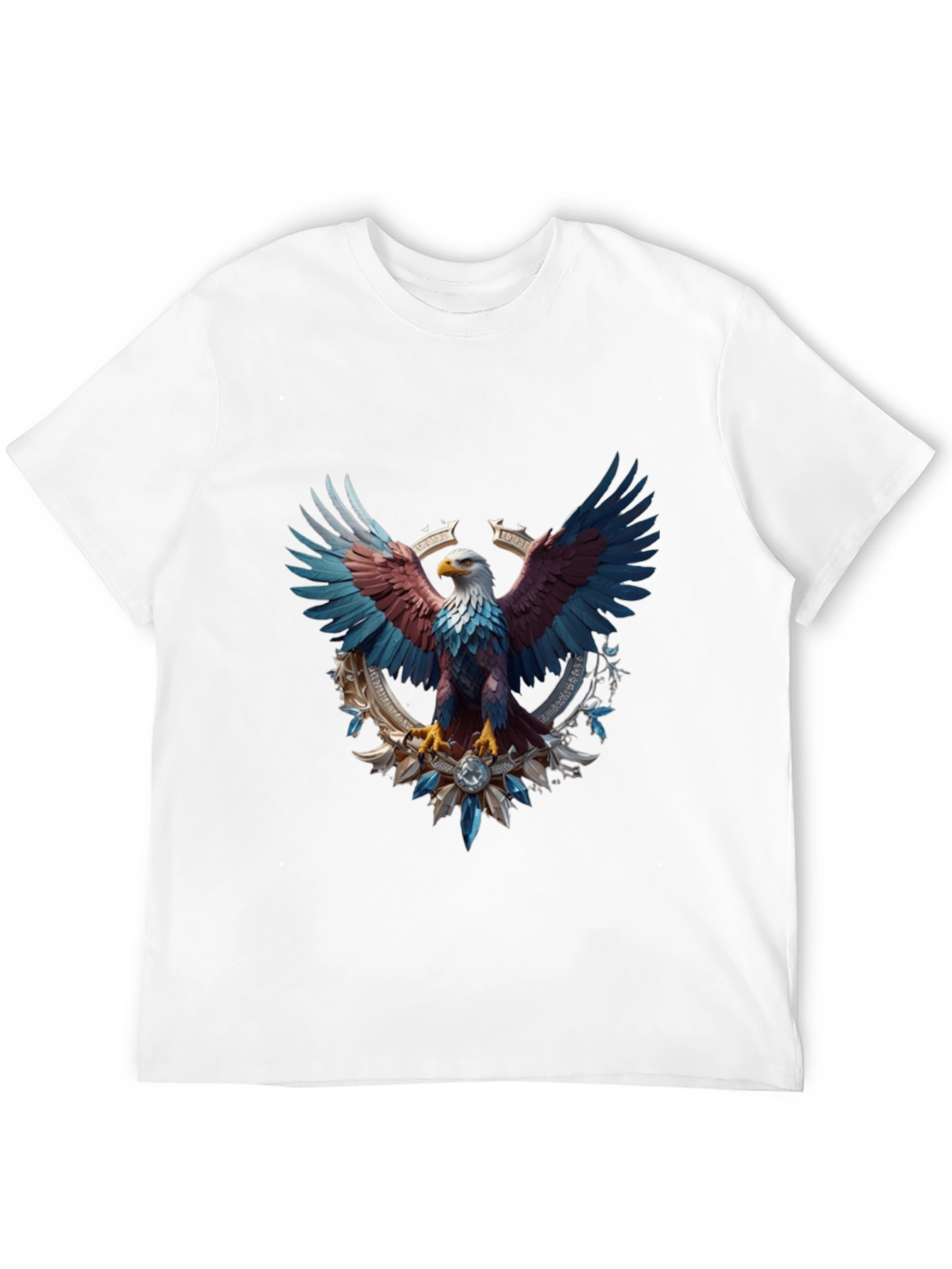 Patriotic Eagle Graphic Tee - Black