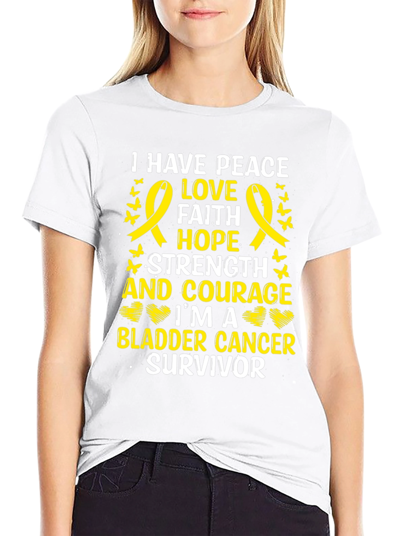 Bladder Cancer Survivor Ribbon T-Shirt