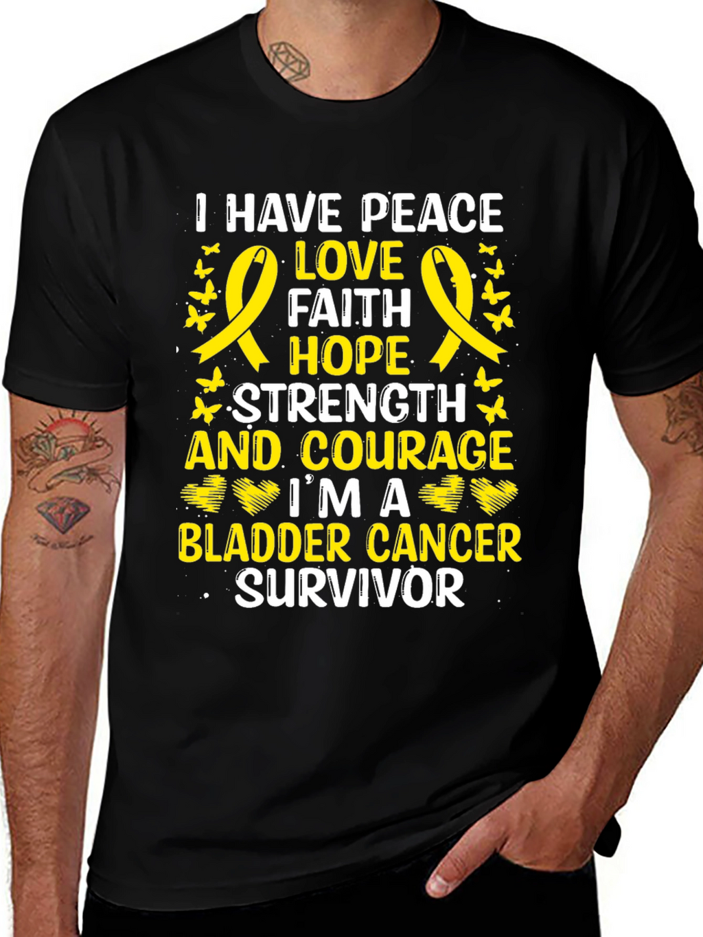 Bladder Cancer Survivor Ribbon T-Shirt