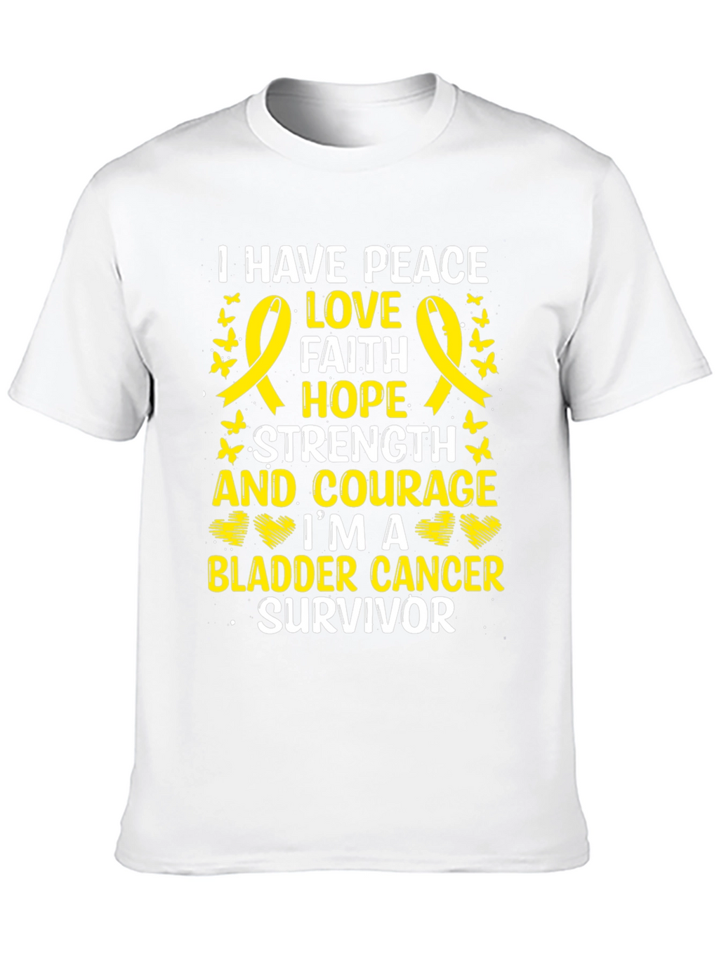 Bladder Cancer Survivor Ribbon T-Shirt