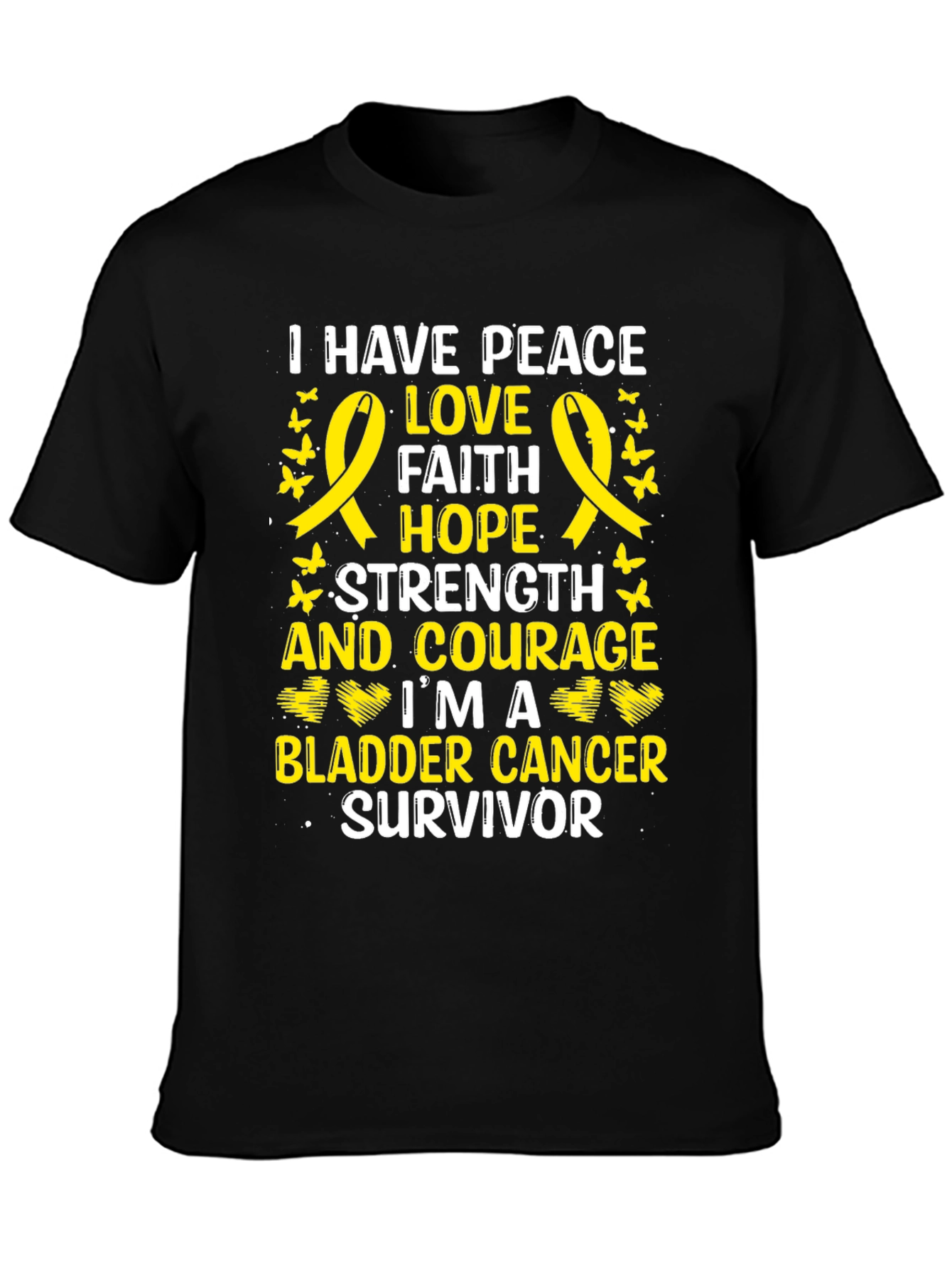Bladder Cancer Survivor Ribbon T-Shirt