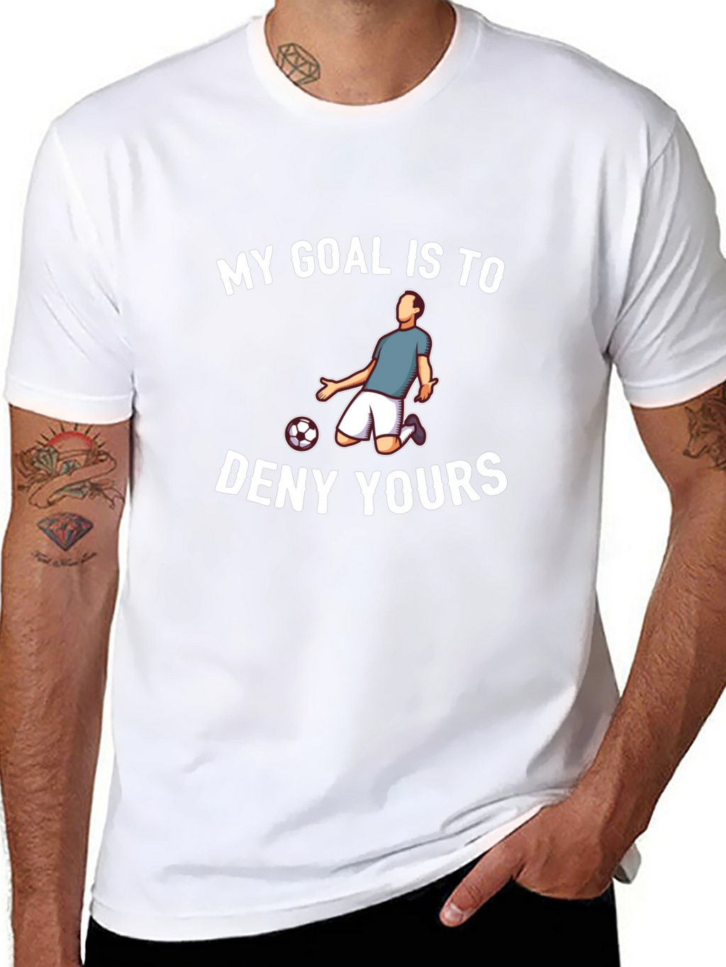 Soccer Defender T-Shirt - Funny Slogan Tee