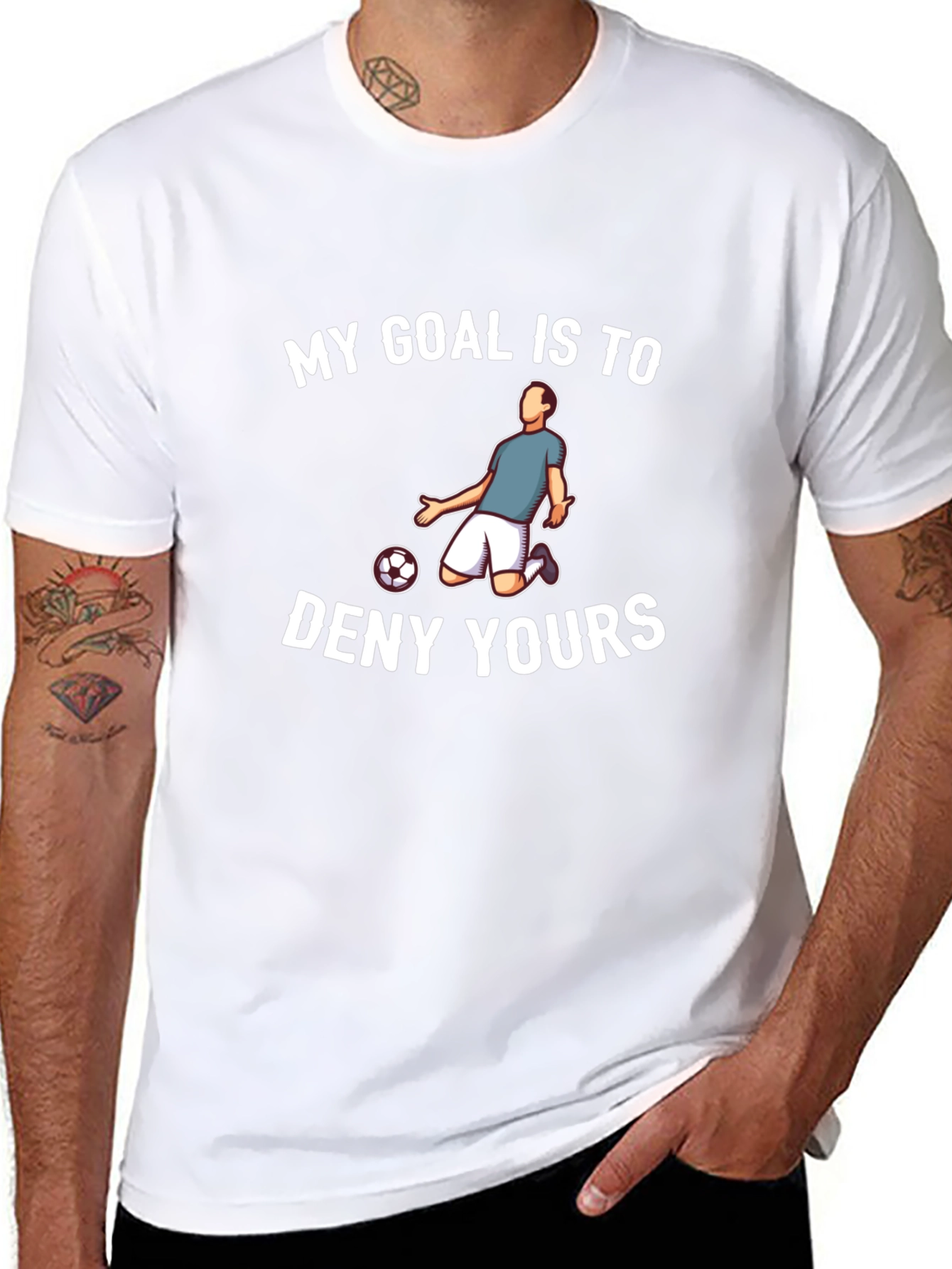Soccer Defender T-Shirt - Funny Slogan Tee