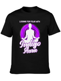 Indigo Aura T-Shirt - Meditating Design