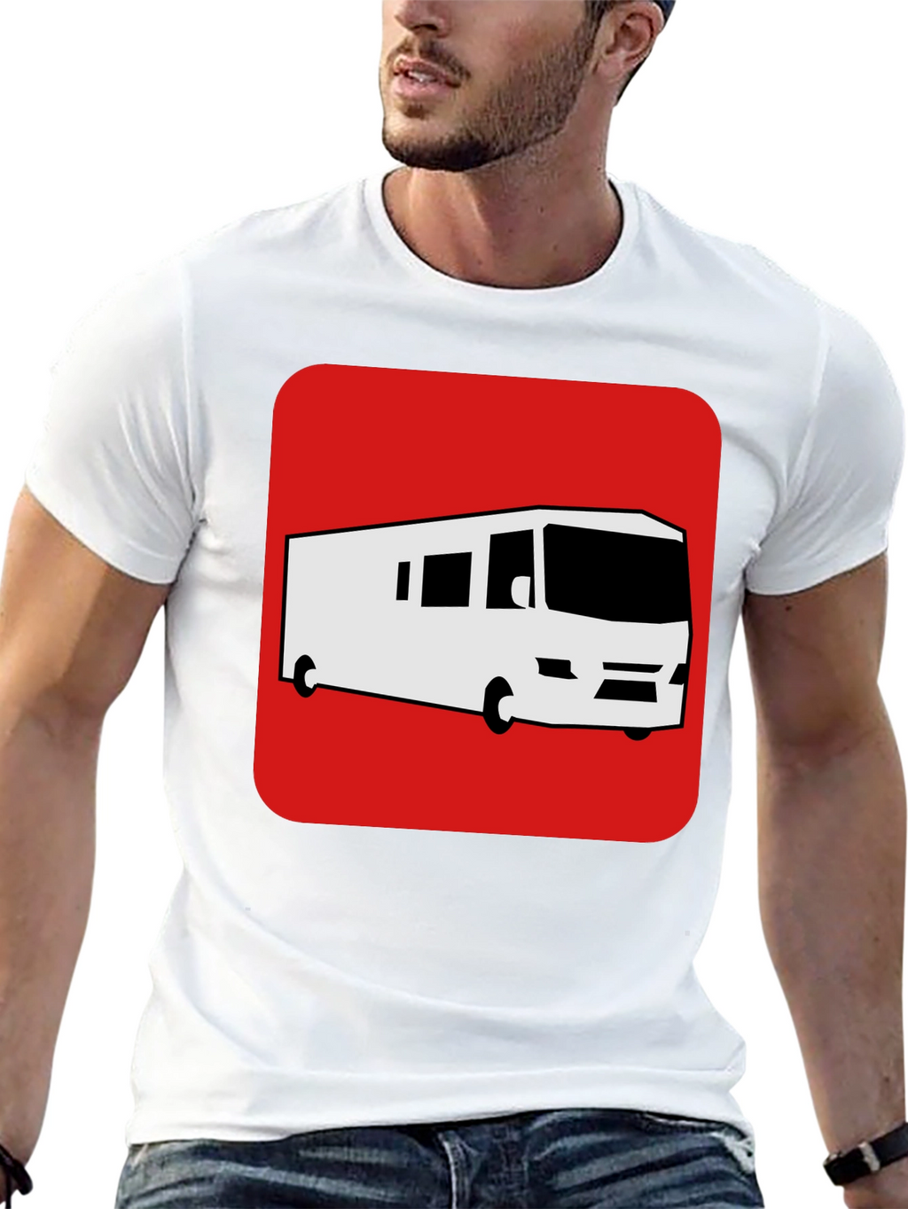 RV Camper T-Shirt - Black Graphic Tee