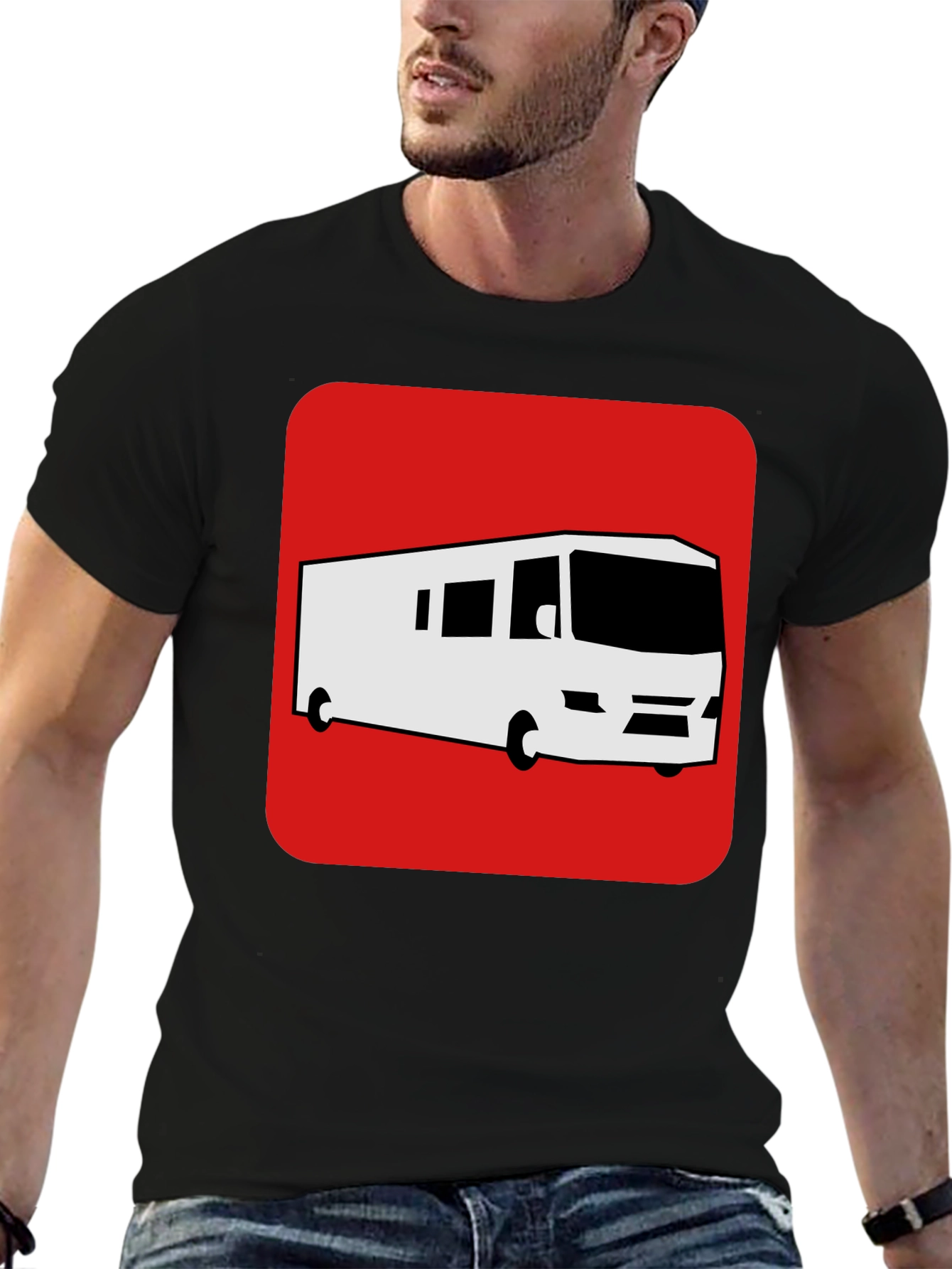 RV Camper T-Shirt - Black Graphic Tee
