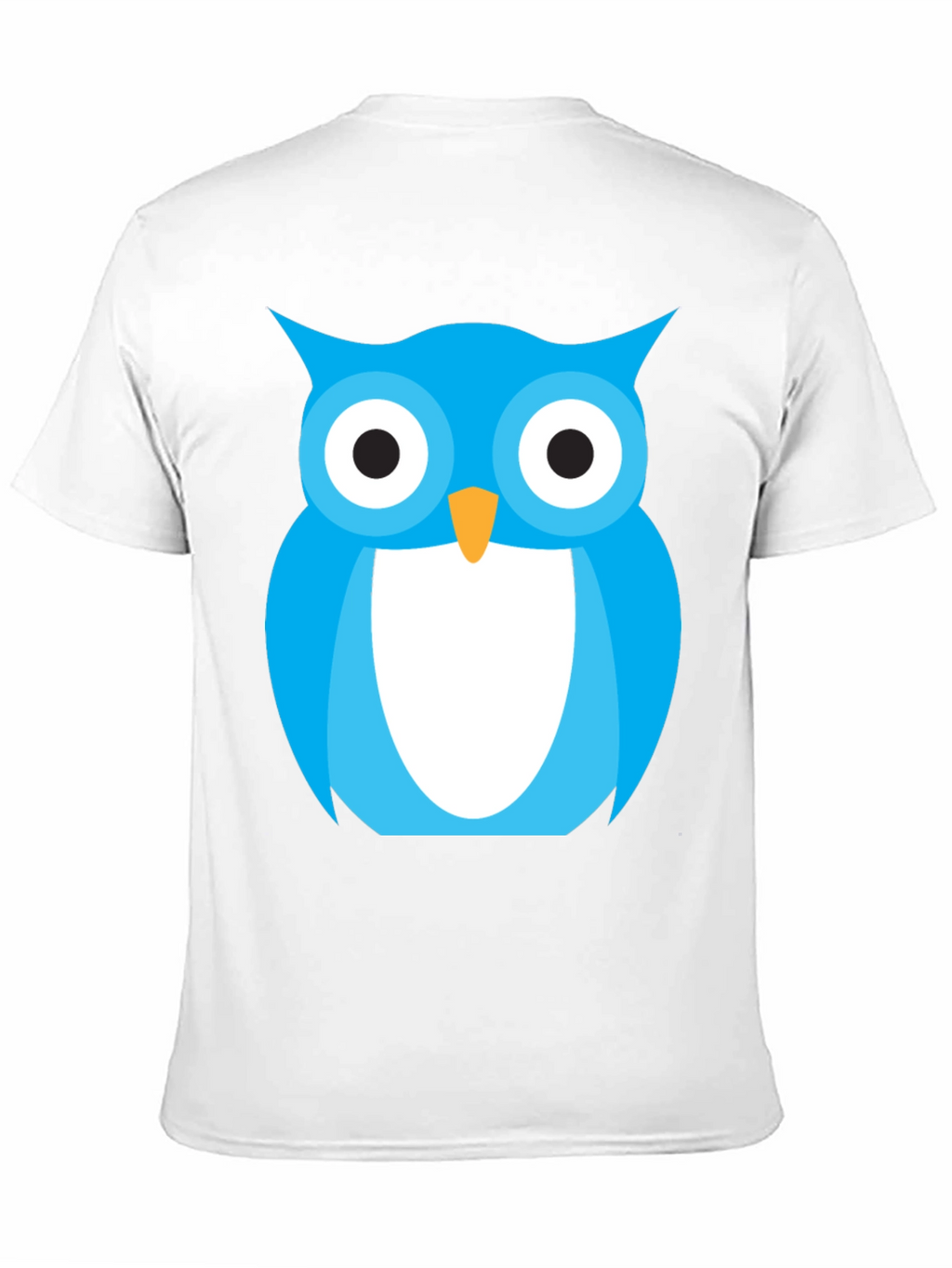 Blue Owl Graphic Tee - Stylish Black Cotton T-Shirt