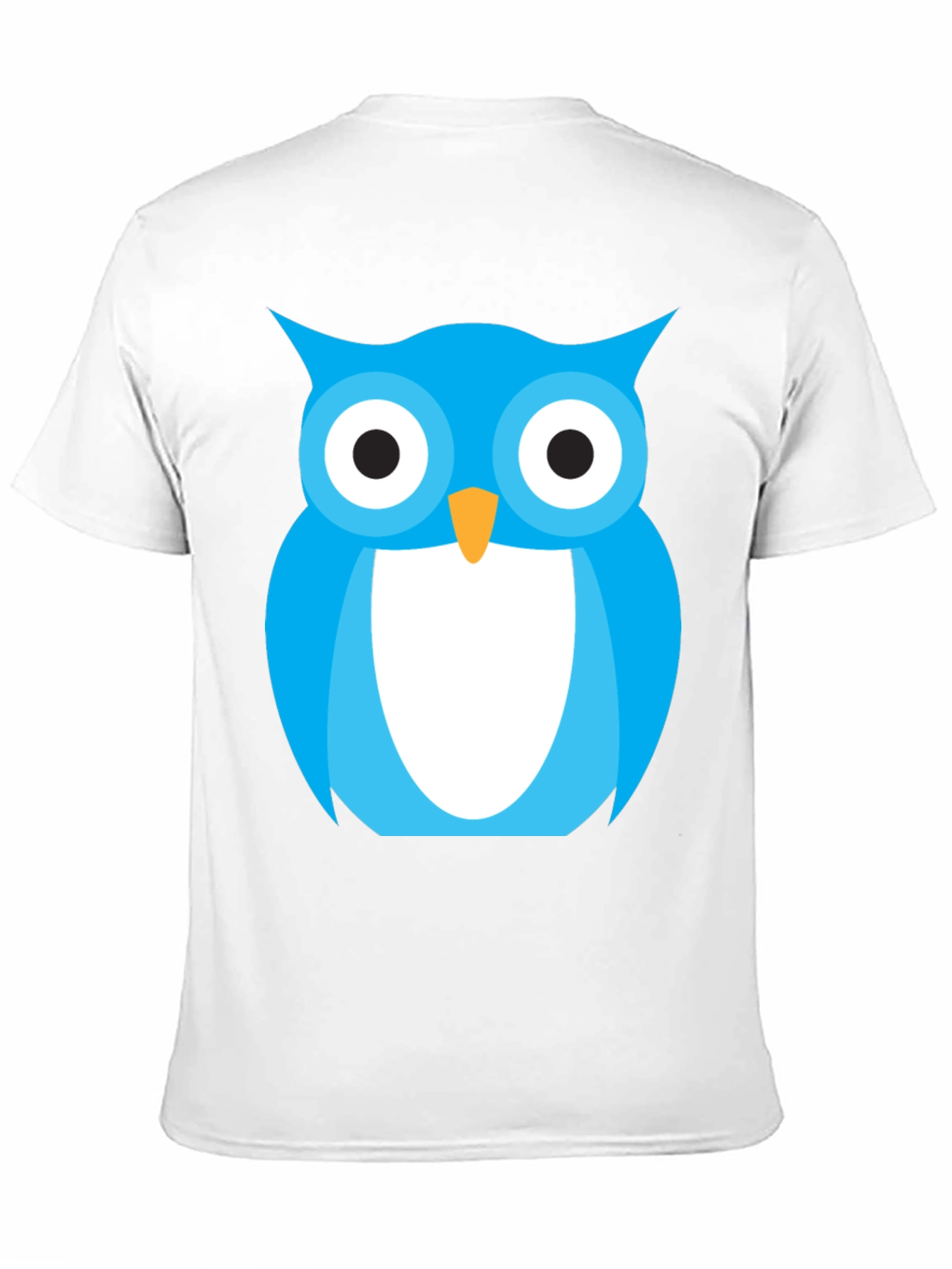 Blue Owl Graphic Tee - Stylish Black Cotton T-Shirt