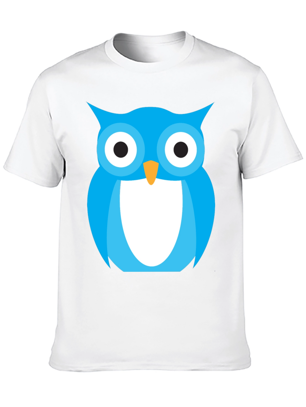 Blue Owl Graphic Tee - Stylish Black Cotton T-Shirt