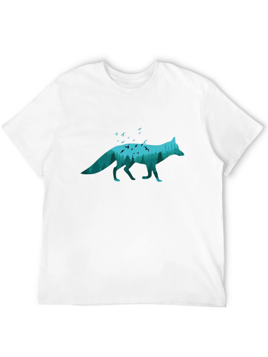 Nature Fox Graphic Tee - Unique Wildlife Shirt
