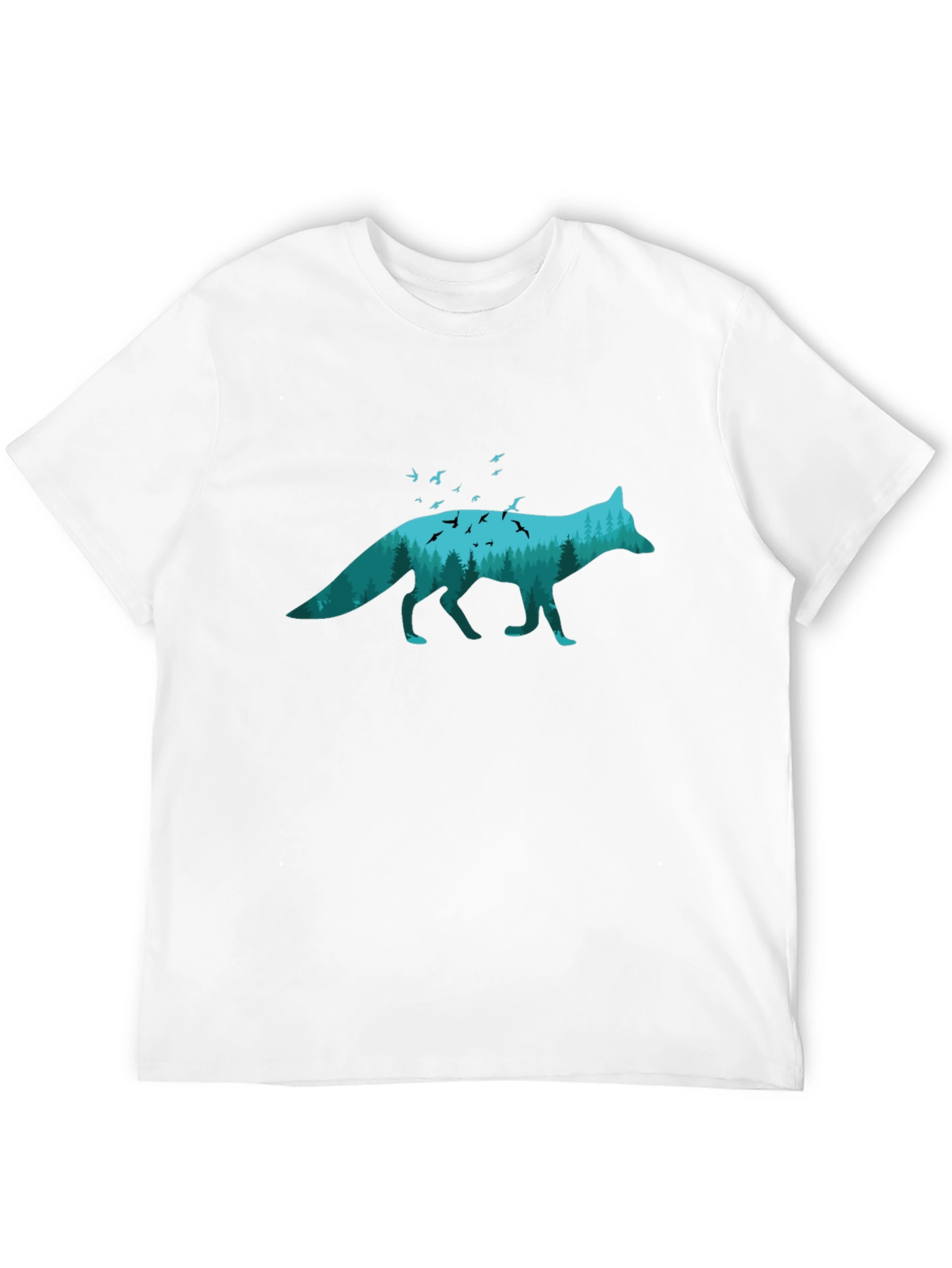 Nature Fox Graphic Tee - Unique Wildlife Shirt