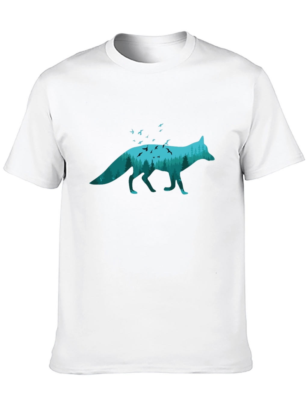 Nature Fox Graphic Tee - Unique Wildlife Shirt