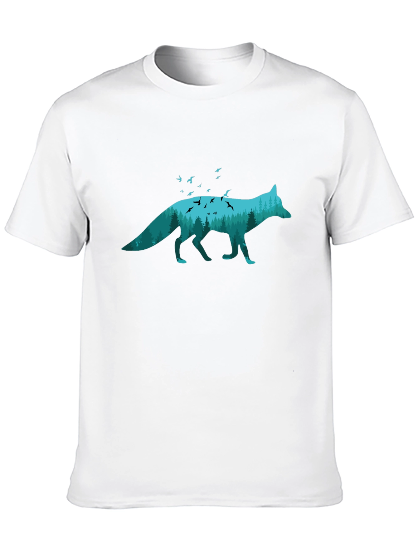 Nature Fox Graphic Tee - Unique Wildlife Shirt