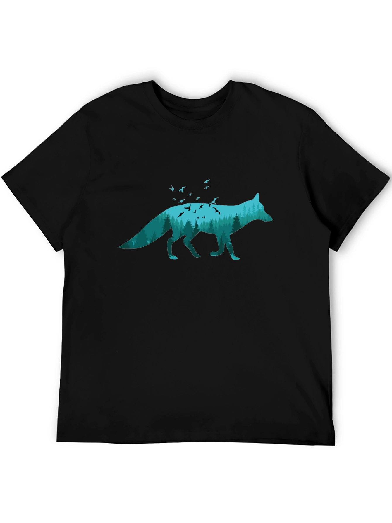 Nature Fox Graphic Tee - Unique Wildlife Shirt