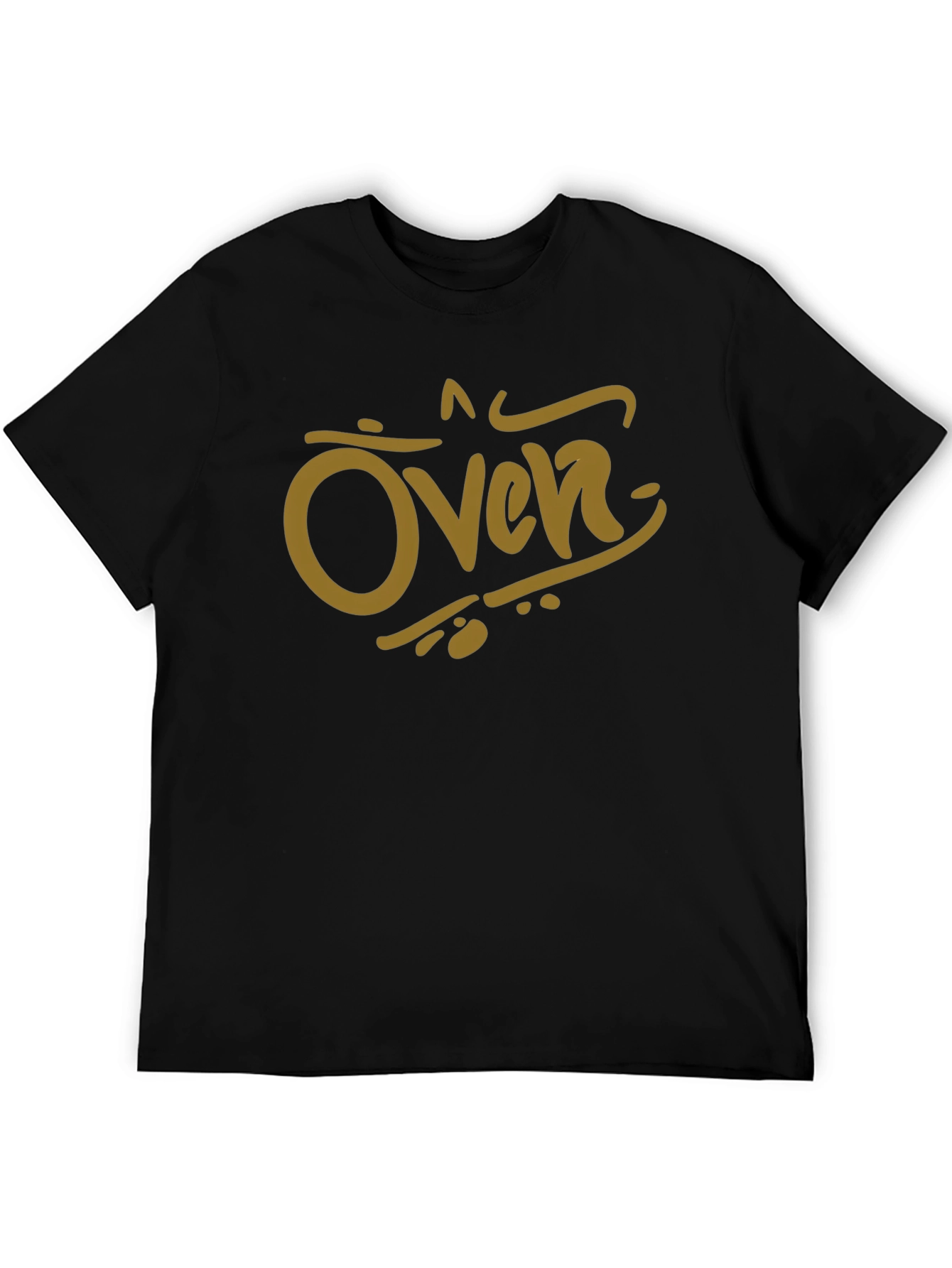 Oven Graphic Tee - Black Cotton Casual Shirt