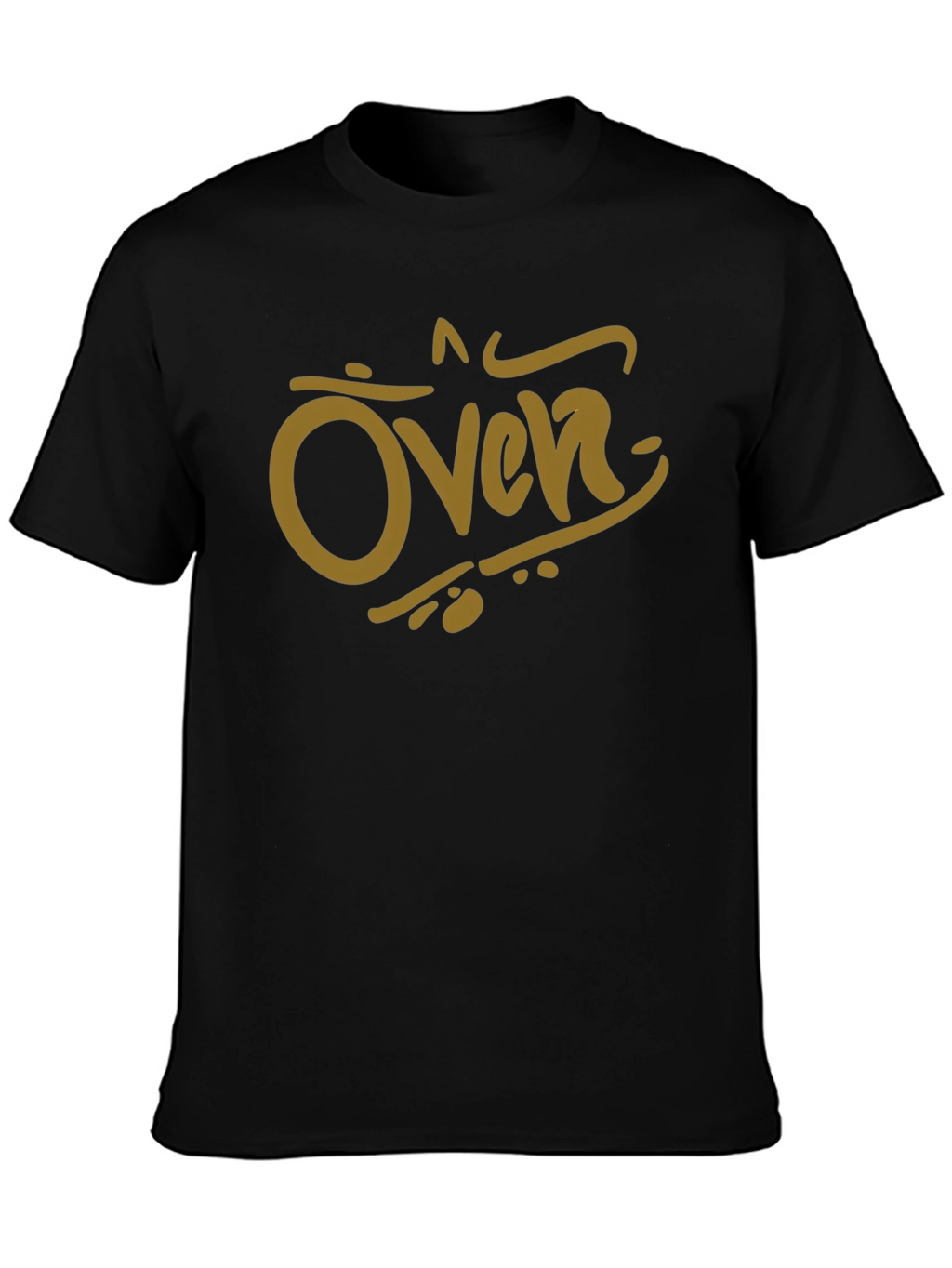 Oven Graphic Tee - Black Cotton Casual Shirt