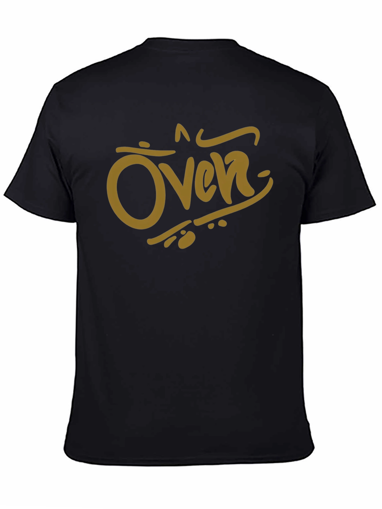 Oven Graphic Tee - Black Cotton Casual Shirt