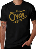 Oven Graphic Tee - Black Cotton Casual Shirt