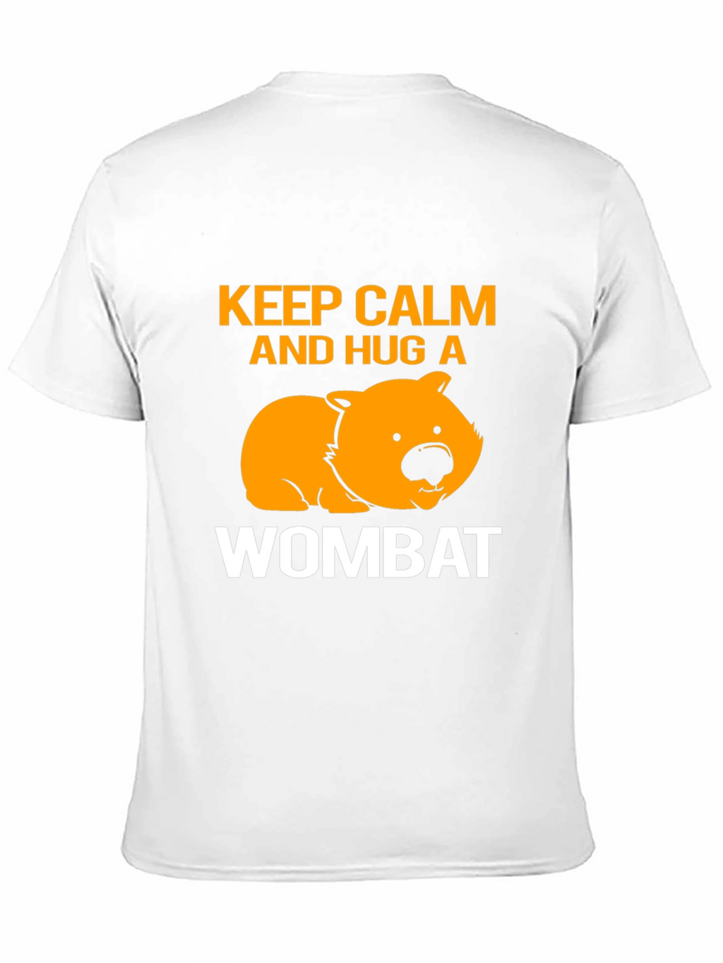 Keep Calm and Hug a Wombat Black T-Shirt