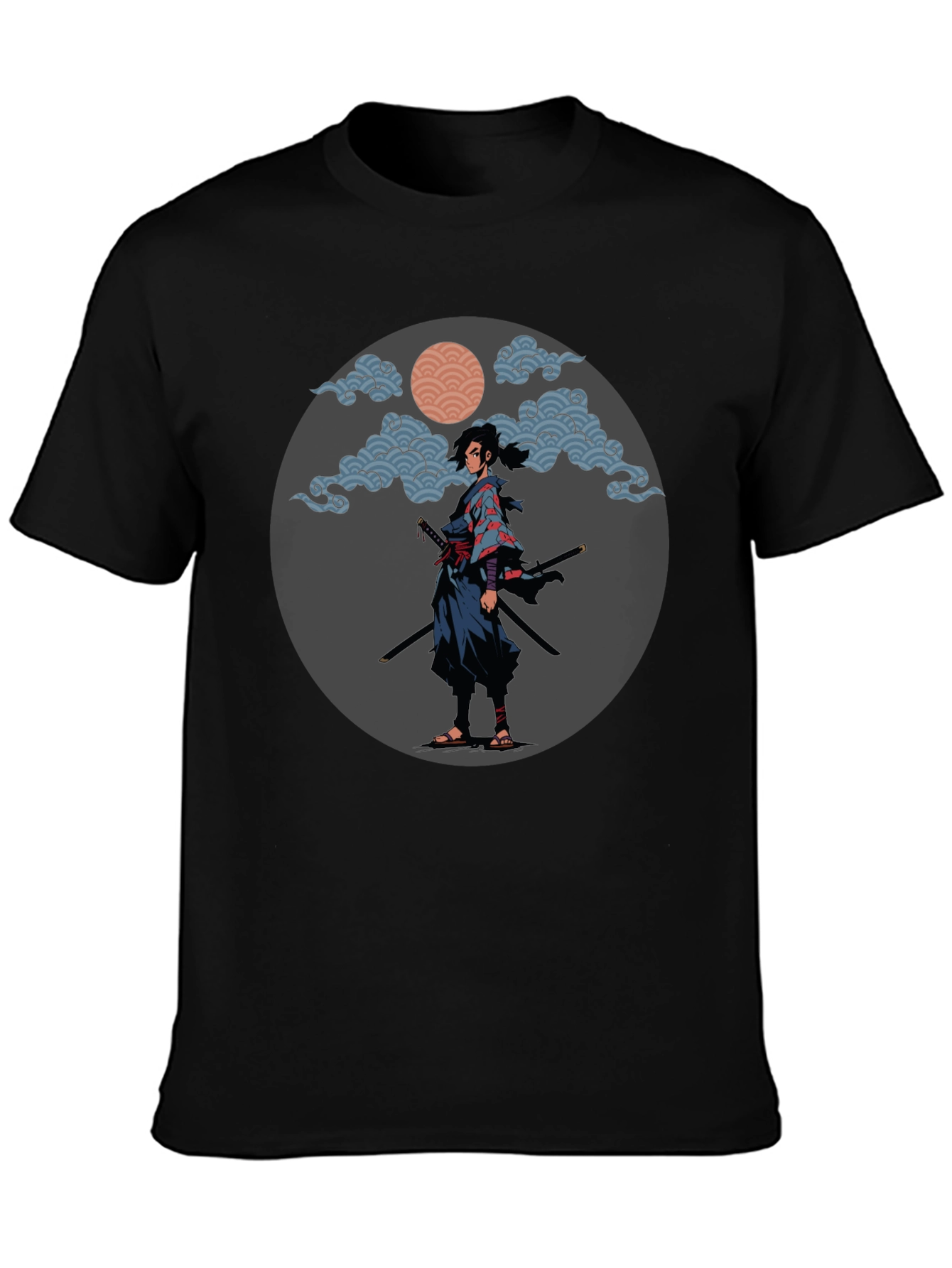 Samurai Graphic Tee - Stylish Warrior Design