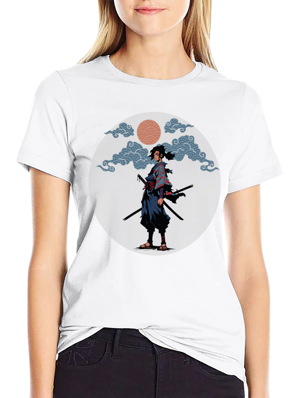 Samurai Graphic Tee - Stylish Warrior Design