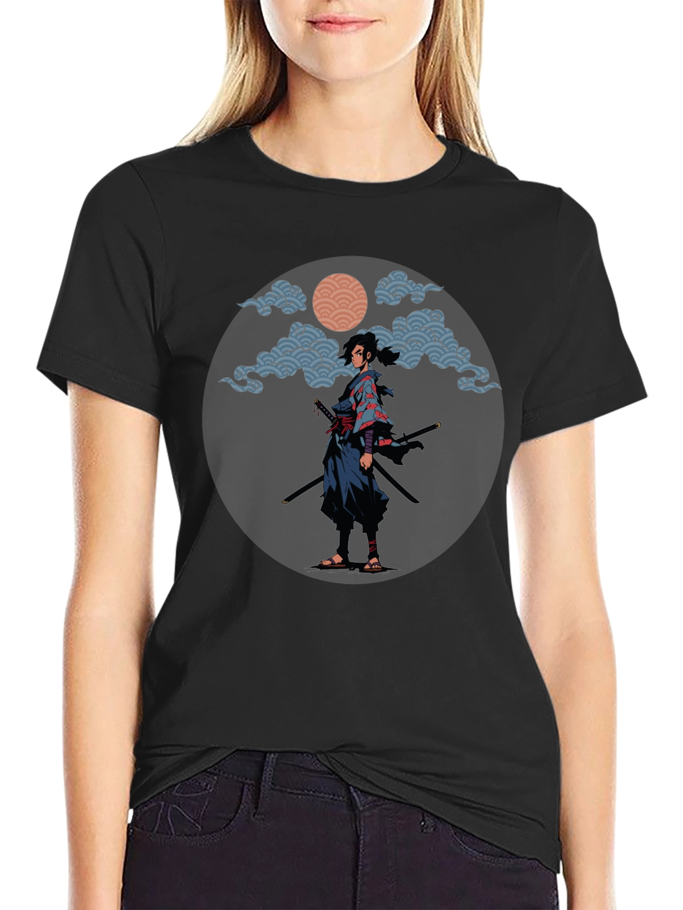 Samurai Graphic Tee - Stylish Warrior Design