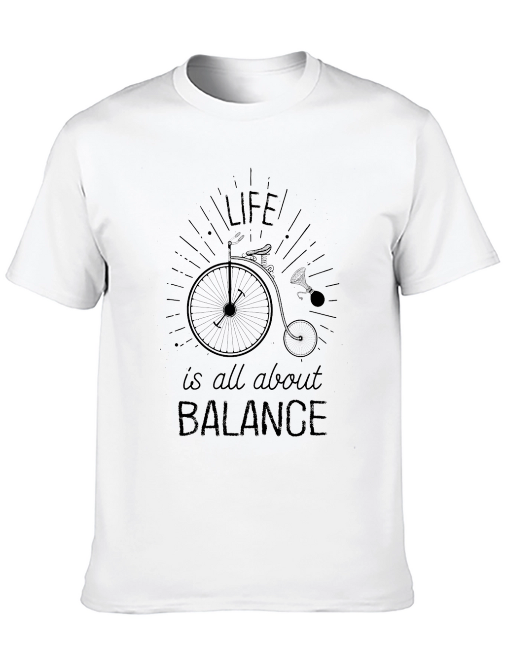 Life is Balance T-Shirt - Penny Farthing Design