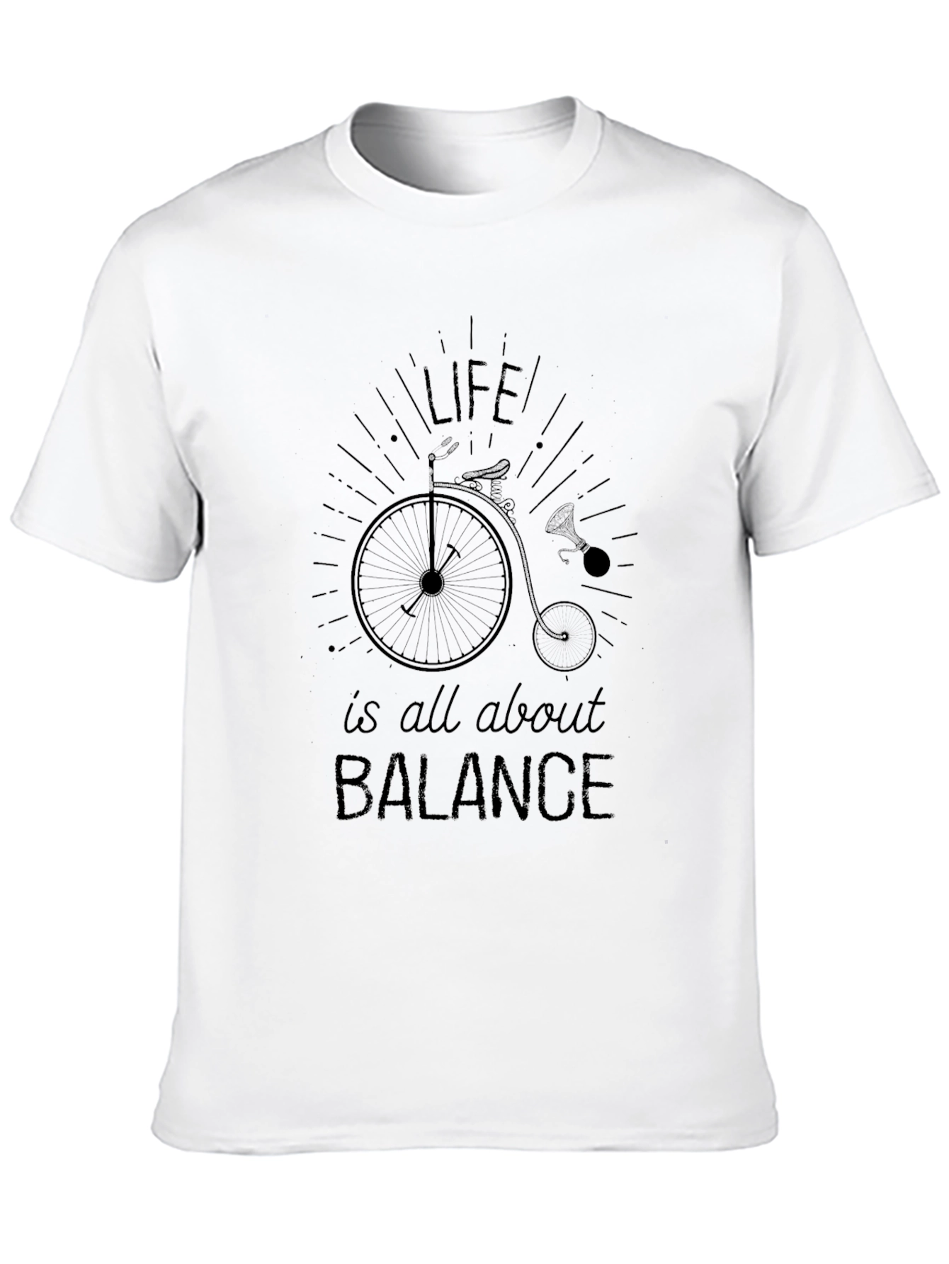 Life is Balance T-Shirt - Penny Farthing Design